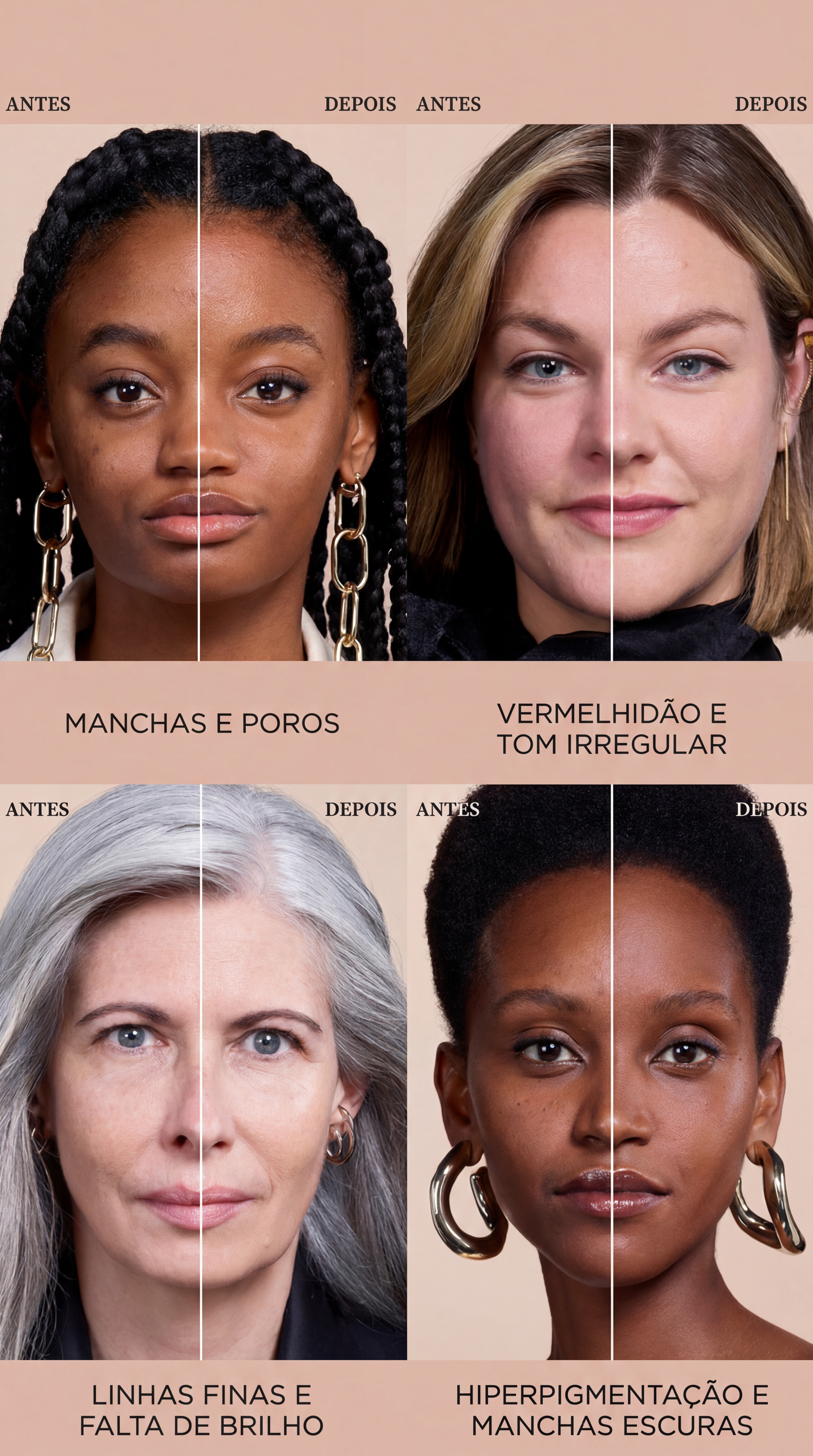 Base 4 em 1 Pele Perfeita em Segundos